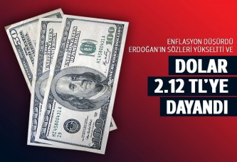 Dolar 2.12 TL'ye dayandı