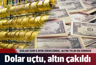 Dolar fırladı, altın tuş oldu