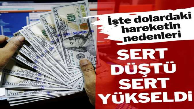 Dolar sert düştü, sert yükseldi: İşte nedenleri…