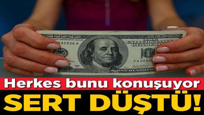 Dolar ve euro sert düştü!