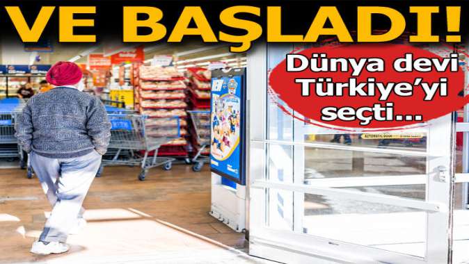 Dünya devi Türkiye’yi seçti