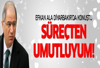 Efkan Ala: Çözüm sürecinden umutluyum