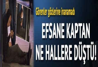 Efsane kaptan ne hallere düştü!