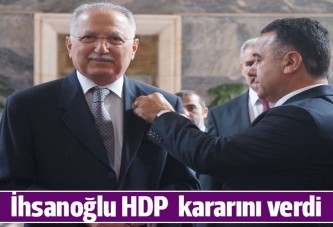 Ekmeleddin İhsanoğlu HDP'yi ziyaret etmeyecek