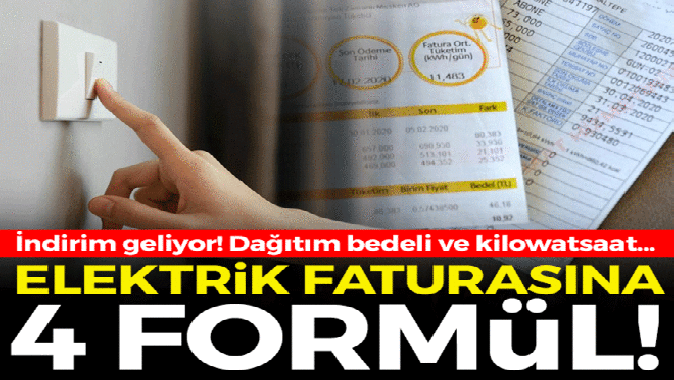 Elektrik faturasında indirim için 4 formül: Dağıtım bedeli ve kilowatsaat kararı...