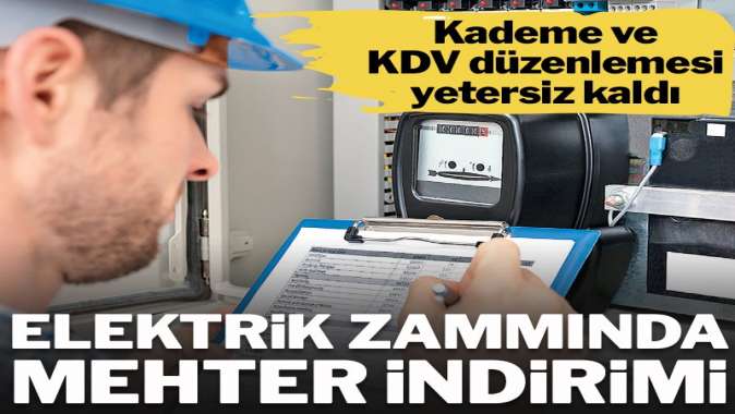 Elektrik zammında mehter indirimi