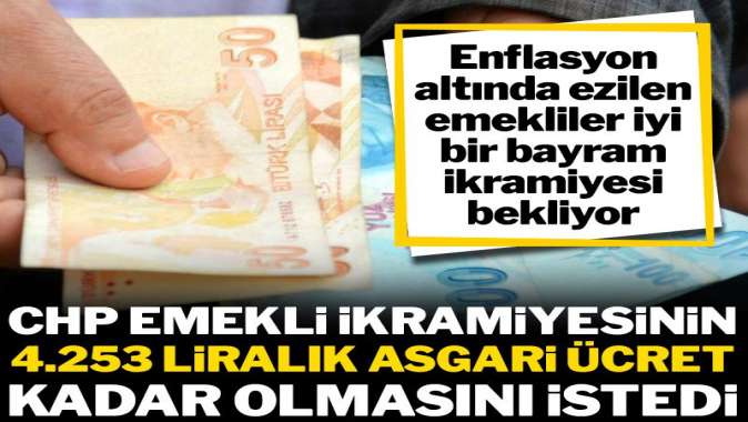 Emekli ikramiyesi 4253 TL olsun