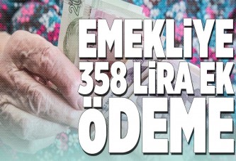 Emekliye 368 lira ek ödeme.