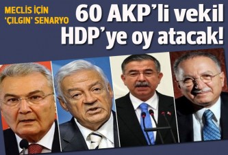 En ilginç senaryo: AK Parti'den 60 vekil 3. turda HDP'ye oy verecek!