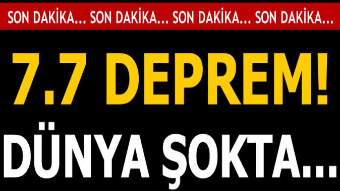 Endonezyada 7.5 şiddetinde deprem!