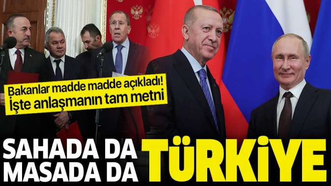 Erdoğan ile Putin ateşkes kararı verdi