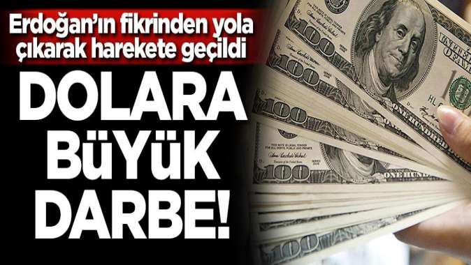 Erdoğan’ın fikrinden yola çıkarak harekete geçildi! Dolara büyük darbe