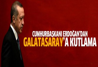 Erdoğan'dan Galatasaray'a kutlama