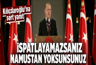 Erdoğan'dan Kılıçdaroğlu'na sert yanıt.