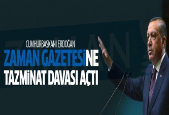 Erdoğan'dan Zaman gazetesine tazminat davası