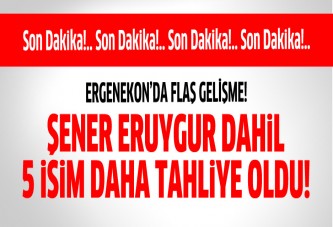 Ergenekon'da 5 tahliye daha gerçekleşti.