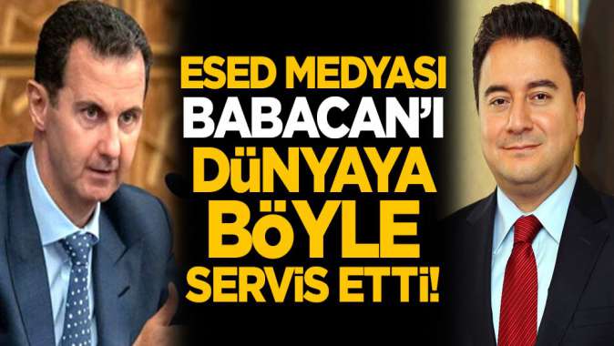 Esed medyası Ali Babacanı dünyaya böyle servis etti!