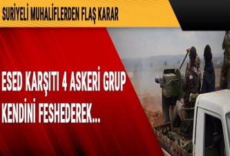 Esed rejimi karşıtı 4 askeri grup birleşti