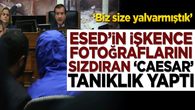 Esed rejiminin işkence fotoğraflarını sızdıran Caesar Kongrede tanıklık yaptı! ‘Biz size yalvarmıştık’