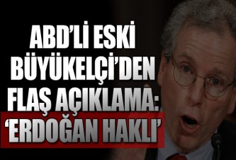 Eski ABD'li büyükelçi: Erdoğan haklı! Trump'ın kararı aptalca