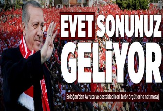 EVET sonunuz geliyor.