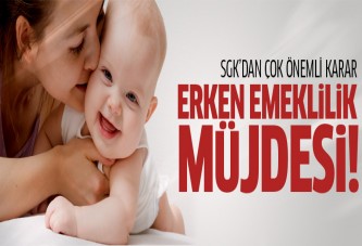 Evlat edinene erken emeklilik