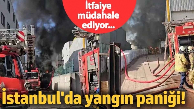 Fabrikada yangın paniği! Ekipler müdahale ediyor