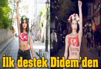 FEMEN'e ilk destek Didem'den