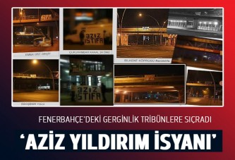 Fenerbahçe'de pankartlı 'Aziz Yıldırım istifa' tepkisi