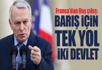 Fransa: Barışın tek yolu iki devletli çözüm