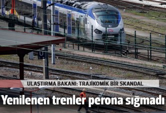 Fransa'da yenilenen trenler peronlara sığmadı