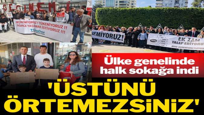 ‘Geçinemiyoruz’ diyenler ülke genelinde eylem yaptı