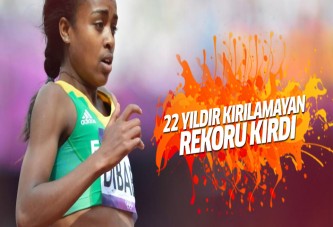 Genzebe Dibaba rekor kırdı