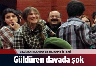 Gezi davasında 98 yıl hapis istemi