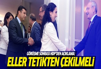 Görüşme sonrası HDP'den ilk açıklama