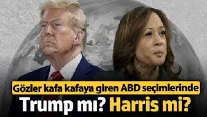 Gözler kafa kafaya giden ABD seçimlerinde. Trump mı? Harris mi?