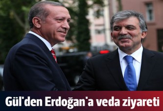 Gül'den Erdoğan'a veda ziyareti