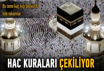 Hac kuraları çekiliyor