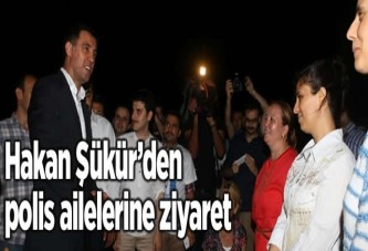 Hakan Şükür, polis ailelerini ziyaret etti