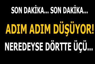 Halep adım adım düşüyor! Neredeyse dörtte üçü...