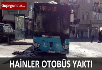 Halk otobüsüne molotoflu saldırı