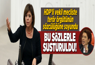 HDP'li vekilden mecliste skandal sözler.