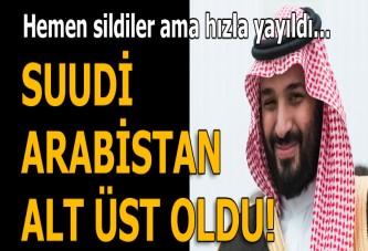 Hemen sildiler ama yayıldı! Suudi Arabistan alt üst oldu...