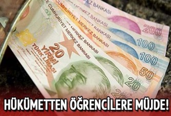 Hükümetten öğrenciye müjde