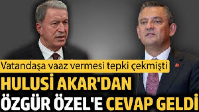 Hulusi Akardan Özgür Özele cevap geldi.