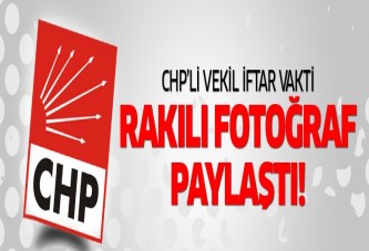 Hüseyin Aygün iftar vakti rakılı fotoğraf paylaştı