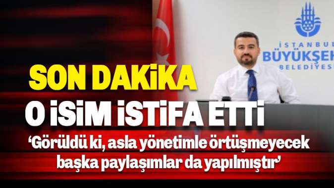 İBB iştiraki İSBAKa atanan Bahadır Yetkin istifa etti.