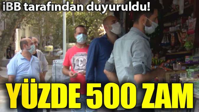 İBB tarafından büfe kiralarına getirilen yüzde 500 oranındaki zamma tepki!