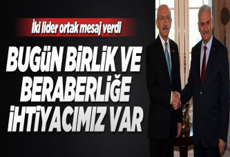 İki liderden ortak açıklama..