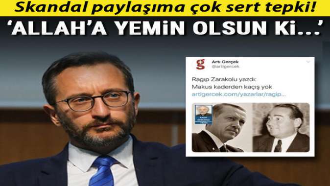 İletişim Başkanı Altun: Cumhurbaşkanımızın sonuna kadar arkasındayız